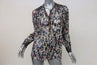 Isabel Marant Blouse Pilay Multi Printed Silk Chiffon Size 36 Long Sleeve Top