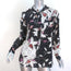 Isabel Marant Blouse Rusak Leaves Print Stretch Silk Size 36 Long Sleeve Top