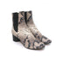 Isabel Marant Chelsea Boots Danelya Cream Snakeskin Print Leather Size 39