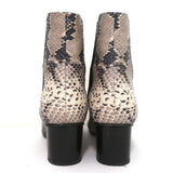 Isabel Marant Chelsea Boots Danelya Cream Snakeskin Print Leather Size 39 available at CelebrityOwned.com img_7