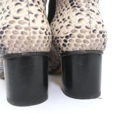 Isabel Marant Chelsea Boots Danelya Cream Snakeskin Print Leather Size 39 available at CelebrityOwned.com img_8