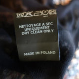 Isabel Marant Dress Arodie Black/Cream Ruched Printed Stretch Silk Size 38 available at CelebrityOwned.com img_9