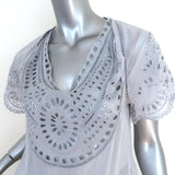 Isabel Marant Etoile Blouse Arthel Light Blue Broderie Anglaise Top Size 0 available at CelebrityOwned.com img_3