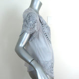 Isabel Marant Etoile Blouse Arthel Light Blue Broderie Anglaise Top Size 0 available at CelebrityOwned.com img_4