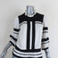 Isabel Marant Etoile Blouse Ritz Black & White Cotton Size 40 Ruffle-Trim Top