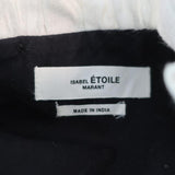 Isabel Marant Etoile Blouse Ritz Black & White Cotton Size 40 Ruffle-Trim Top available at CelebrityOwned.com img_7