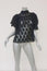 Isabel Marant Etoile Blouse Vetea Black Lace Size 34 High Neck Ruffle Sleeve Top