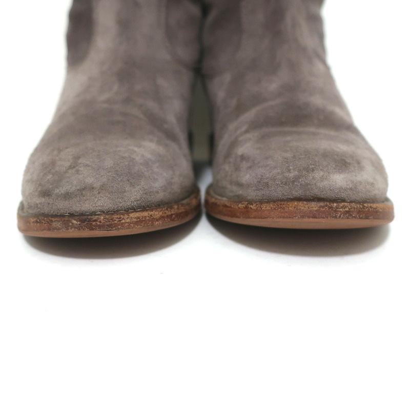 Isabel Marant Etoile Crisi Ankle Boots Gray Suede Size 38 Hidden-Wedge Booties available at CelebrityOwned.com img_5