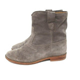 Isabel Marant Etoile Crisi Ankle Boots Gray Suede Size 38 Hidden-Wedge Booties available at CelebrityOwned.com img_6
