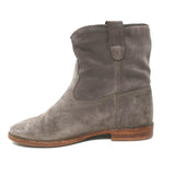 Isabel Marant Etoile Crisi Ankle Boots Gray Suede Size 38 Hidden-Wedge Booties available at CelebrityOwned.com img_7