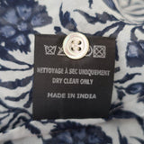 Isabel Marant Etoile Cutout Blouse Presley Blue Floral Print Chiffon Size 38 available at CelebrityOwned.com img_8