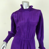 Isabel Marant Etoile Dress Yescott Purple Silk Size 38 Ruffle-Neck Midi NEW available at CelebrityOwned.com img_2