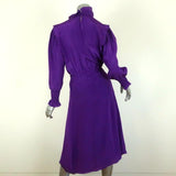Isabel Marant Etoile Dress Yescott Purple Silk Size 38 Ruffle-Neck Midi NEW available at CelebrityOwned.com img_5