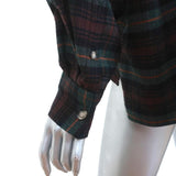 Isabel Marant Etoile Ilaria Plaid Flannel Shirt Size 38 Ruffle Neck Top available at CelebrityOwned.com img_6
