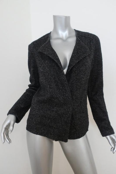 Isabel Marant Etoile Jacket Denzel Black Wool-Blend Size 40 available at CelebrityOwned.com img_1