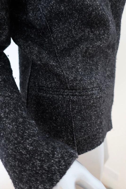 Isabel Marant Etoile Jacket Denzel Black Wool-Blend Size 40 available at CelebrityOwned.com img_4