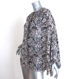 Isabel Marant Etoile Lace-Up Blouse Liliana White/Blue Paisley Print Size 36-img_[image_position} from CelebrityOwned.com