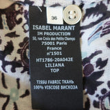 Isabel Marant Etoile Lace-Up Blouse Liliana White/Blue Paisley Print Size 36-img_[image_position} from CelebrityOwned.com