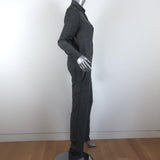 Isabel Marant Etoile Long Sleeve Jumpsuit Peters Gray Gabardine Size 34 available at CelebrityOwned.com img_4