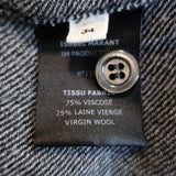 Isabel Marant Etoile Long Sleeve Jumpsuit Peters Gray Gabardine Size 34 available at CelebrityOwned.com img_8