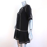 Isabel Marant Etoile Mini Dress Relly Black Embroidered Cotton Size 36 available at CelebrityOwned.com img_3