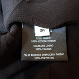 Isabel Marant Etoile Mini Dress Relly Black Embroidered Cotton Size 36 available at CelebrityOwned.com img_7