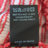 Isabel Marant Etoile Mini Skirt Zelia Red Smocked Printed Silk Chiffon Size 42 available at CelebrityOwned.com img_7