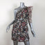 Isabel Marant Etoile One Shoulder Mini Dress Lilia Mixed Floral Print Size 38