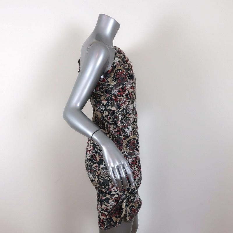 isabel marant etoile one shoulder dress Etoile Isabel Marant Lecia One-Shoulder Ruched Flounce Hem Mini Dress
