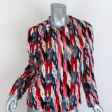 Isabel Marant Etoile Padded Jacket Lita Multicolor Printed Velvet Size 36 available at CelebrityOwned.com img_1