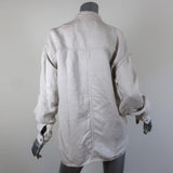 Isabel Marant Etoile Shirt Loaken Ecru Linen-Blend Size 38 Long Sleeve Top available at CelebrityOwned.com img_5