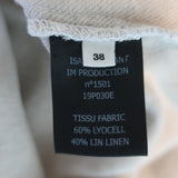 Isabel Marant Etoile Shirt Loaken Ecru Linen-Blend Size 38 Long Sleeve Top available at CelebrityOwned.com img_7