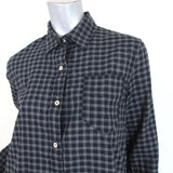 Isabel Marant Etoile Shirtdress Rane Gray Gingham Size 36 Long Sleeve Dress available at CelebrityOwned.com img_3
