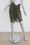 Isabel Marant Etoile Skirt Coleen Olive Ruched Leopard Print Crepe Size 36