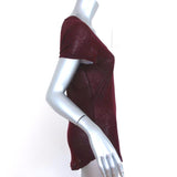 Isabel Marant Etoile Tee Almon Wine Cashmere Jersey Size Large Short Sleeve Top available at CelebrityOwned.com img_4
