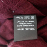 Isabel Marant Etoile Tee Almon Wine Cashmere Jersey Size Large Short Sleeve Top available at CelebrityOwned.com img_8