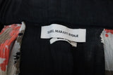 Isabel Marant Etoile Tiered Mini Skirt Rylan Black Floral Linen-Silk Size 42 available at CelebrityOwned.com img_4