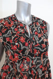 Isabel Marant Etoile Top Erney Black/Red Printed Cotton Blouse Size 36 available at CelebrityOwned.com img_3