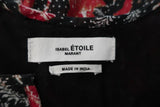 Isabel Marant Etoile Top Erney Black/Red Printed Cotton Blouse Size 36 available at CelebrityOwned.com img_5