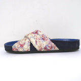 Isabel Marant Holden Crisscross Slide Sandal Cream Snake Print Leather Size 38.5 available at CelebrityOwned.com img_7