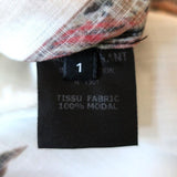 Isabel Marant Mini Dress Sandrine Cream/Brown Printed Modal Size 1 available at CelebrityOwned.com img_7