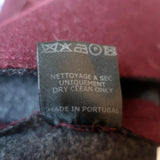 Isabel Marant Mini Skirt Freja Burgundy Ruffled Merino Wool Size 42 available at CelebrityOwned.com img_8