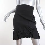 Isabel Marant Skirt Rebel Black Pleated Stretch Linen Size 38 available at CelebrityOwned.com img_1
