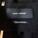 Isabel Marant Skirt Rebel Black Pleated Stretch Linen Size 38 available at CelebrityOwned.com img_6