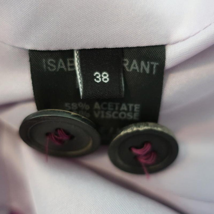 Isabel Marant Valone Blazer Purple Crepe Size 38 One-Button Jacket available at CelebrityOwned.com img_10