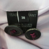 Isabel Marant Valone Blazer Purple Crepe Size 38 One-Button Jacket available at CelebrityOwned.com img_10