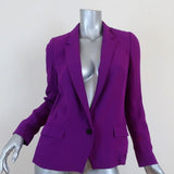 Isabel Marant Valone Blazer Purple Crepe Size 38 One-Button Jacket available at CelebrityOwned.com img_1