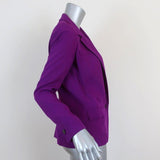 Isabel Marant Valone Blazer Purple Crepe Size 38 One-Button Jacket available at CelebrityOwned.com img_5