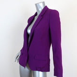 Isabel Marant Valone Blazer Purple Crepe Size 38 One-Button Jacket available at CelebrityOwned.com img_6
