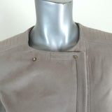 J Brand Moto Jacket Jacqueline Beige Suede Size Small Biker Jacket available at CelebrityOwned.com img_2
